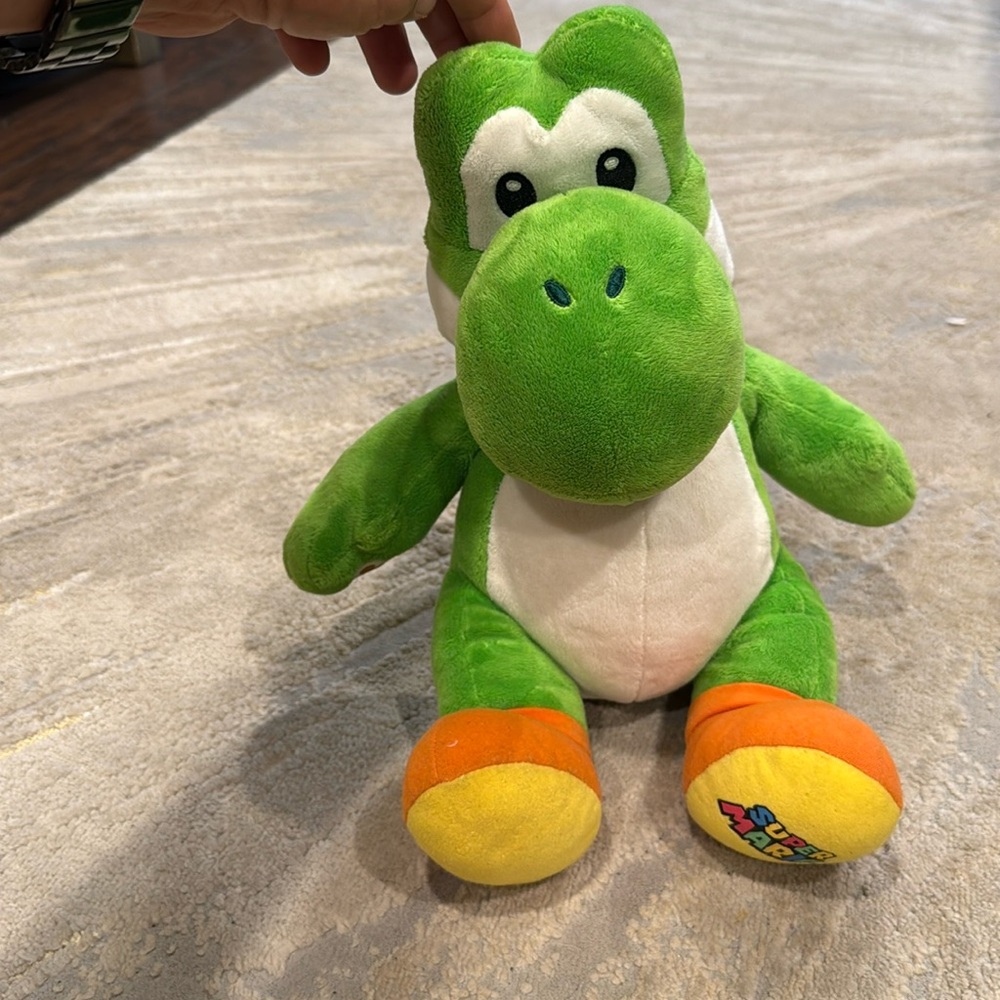 Build-A-Bear 16" Green Yoshi Plush From Super Mario Bros. ‎ BABW GUc